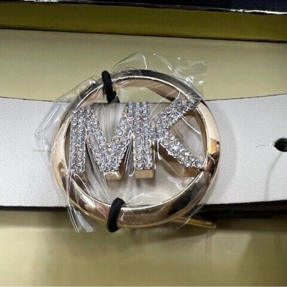 Michael Kors Pave Logo Belt in Box Woman's Size L/XL - Picture 3 of 5